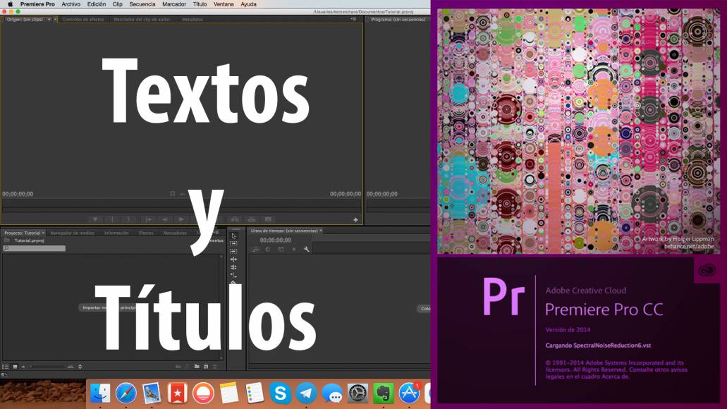 Crear Títulos y Textos, Tutorial Adobe Premier Pro CC