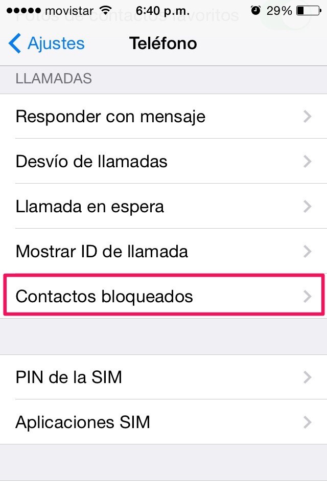 Cómo bloquear un contacto en iPhone