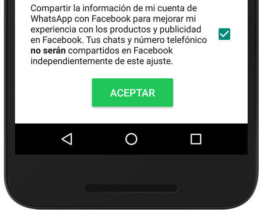 Cómo evitar que WhatsApp comparta nuestros datos con Facebook