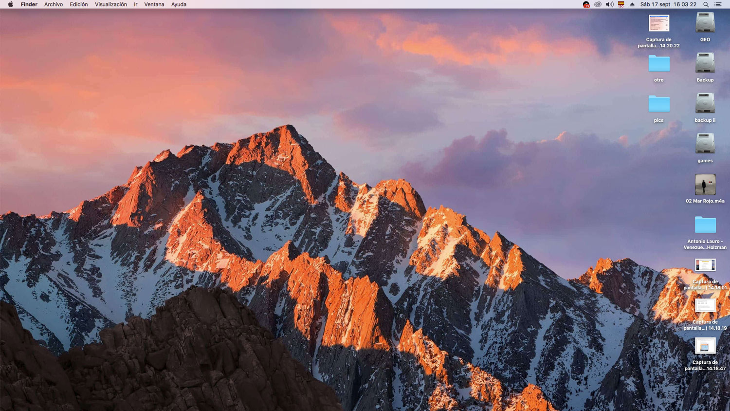 Captura de pantalla en Mac