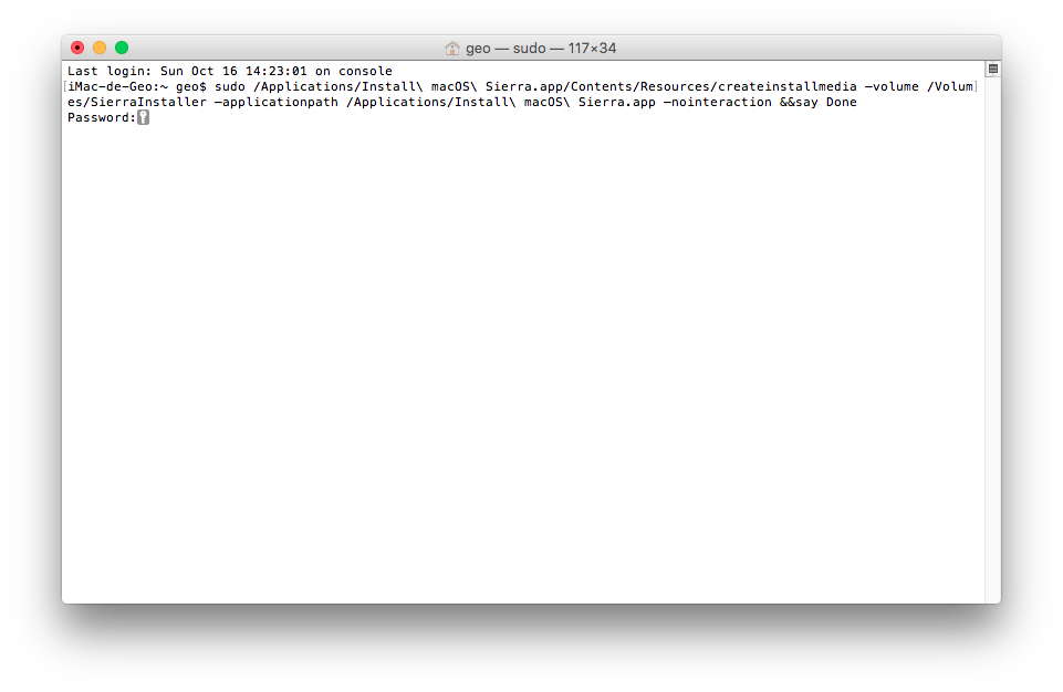 instalar macos sierra desde-0-terminal