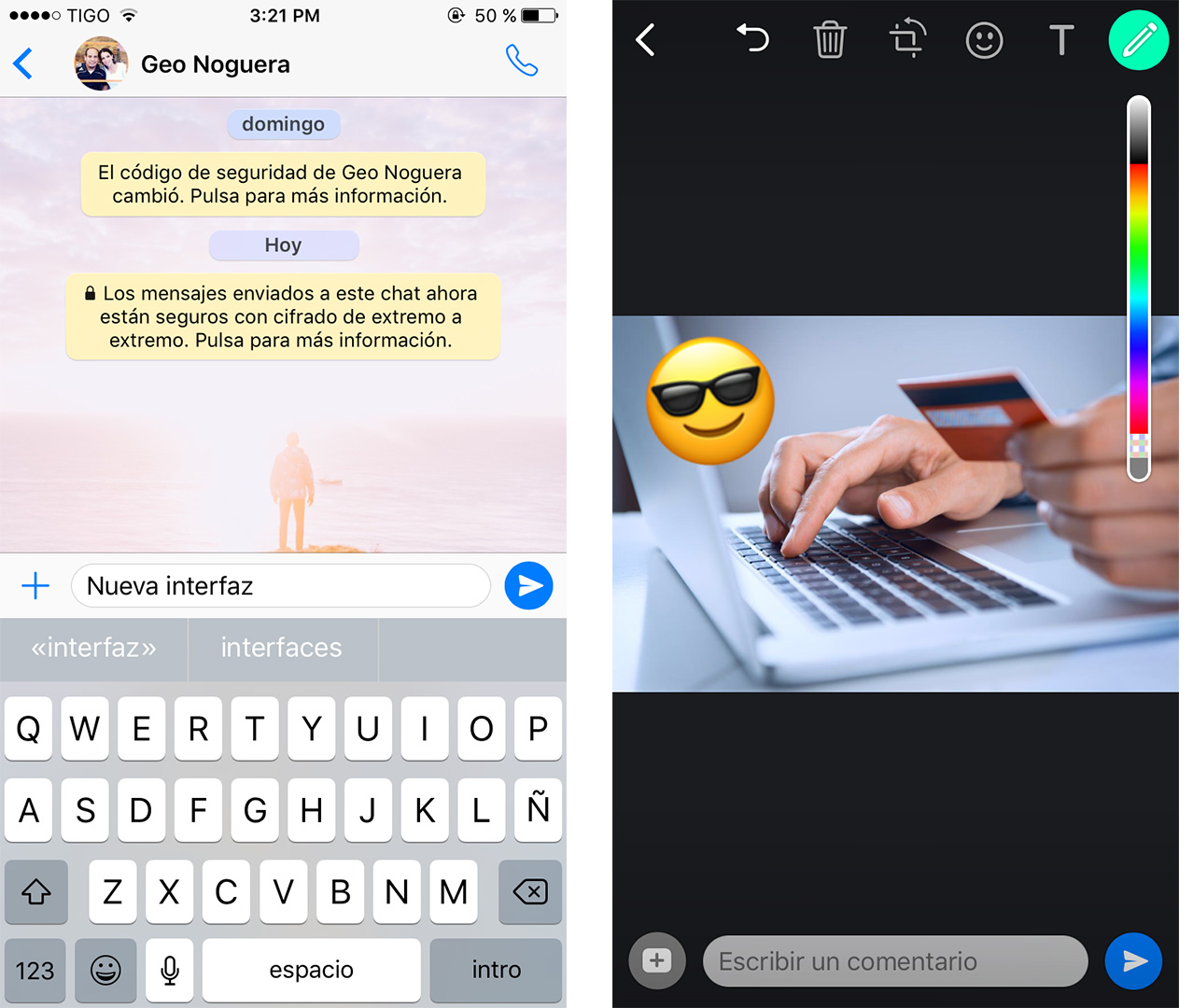 WhatsApp: Se actualiza con cambios de diseño y edicion de fotografia como Snapchat