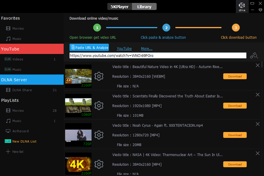 5KPlayer, el reproductor definitivo para tu entretenimiento multimedia gratis