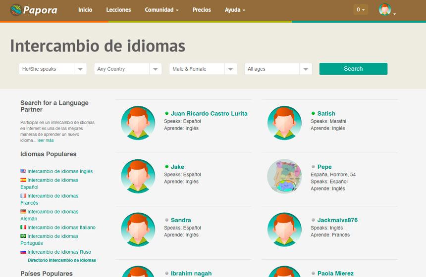 Papora: La plataforma de aprendizaje de idiomas en línea