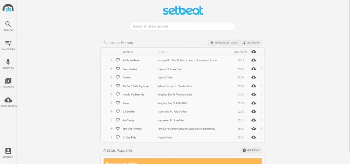 Setbeat: Descarga música de manera gratuita en el PC, Android e iOS