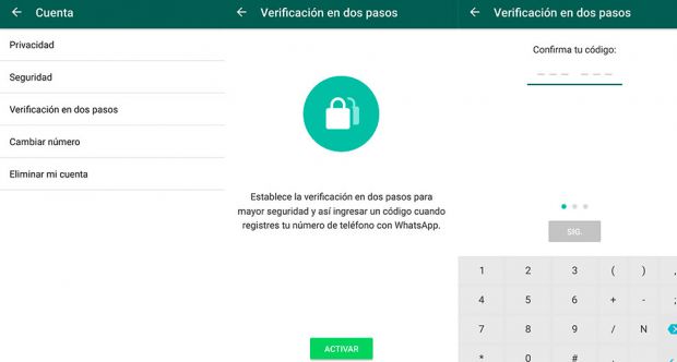 WhatsApp ahora cuenta con verificación de dos pasos