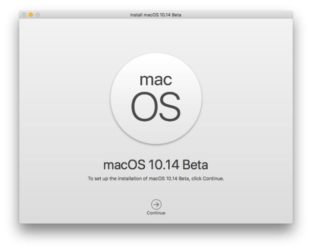 install macOS Mojave beta