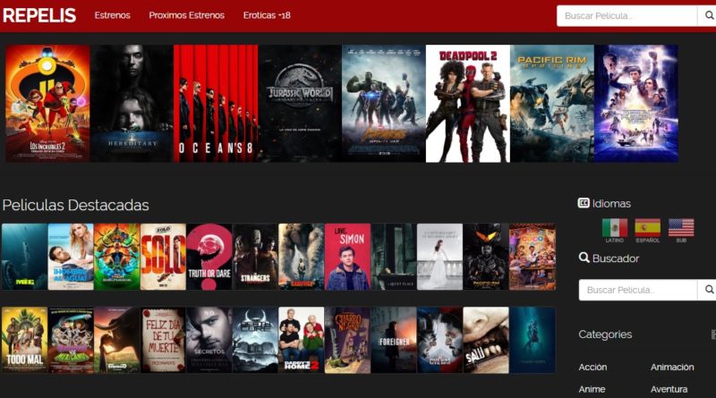 Repelis: Peliculas gratis sin descargar y sin registrarse
