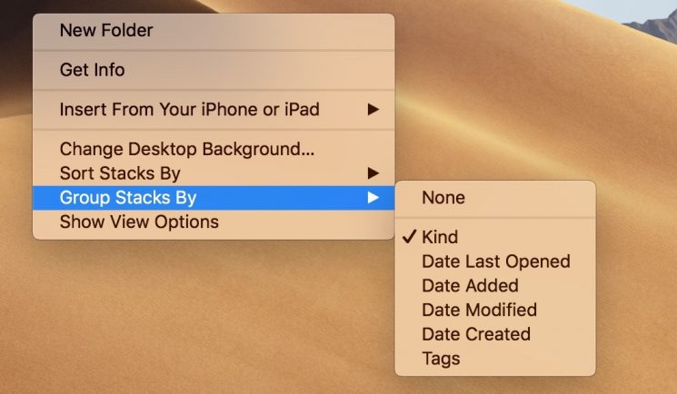 How to use Stacks on macOS