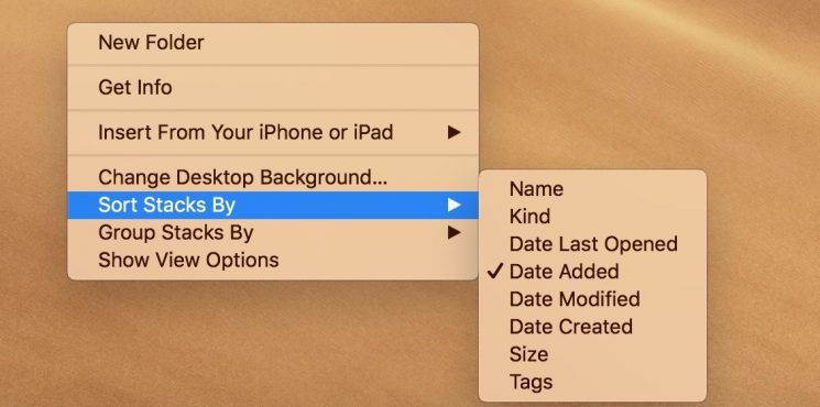 Cómo usar Stacks en macOS