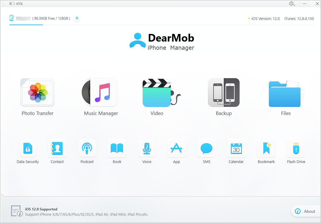 DearMob: Transfiere contenido de un iPhone antiguo al nuevo iPhone XS / XS MAX / XR