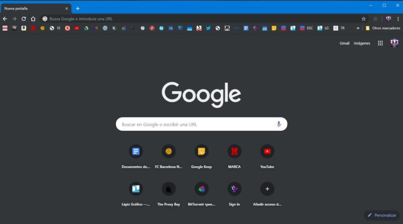 Como habilitar el tema oscuro en Google Chrome