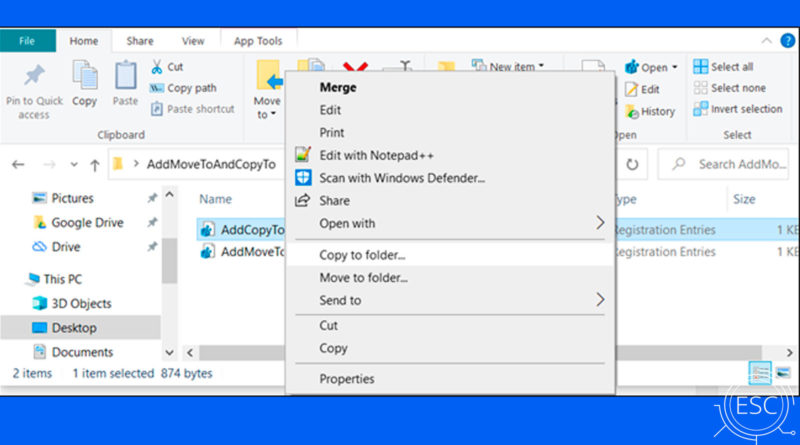Agregar mover o copiar a carpeta en Windows 10, te enseñamos a como colocar esta función que permite copiar o mover una archivo a una carpeta en Windows 10.