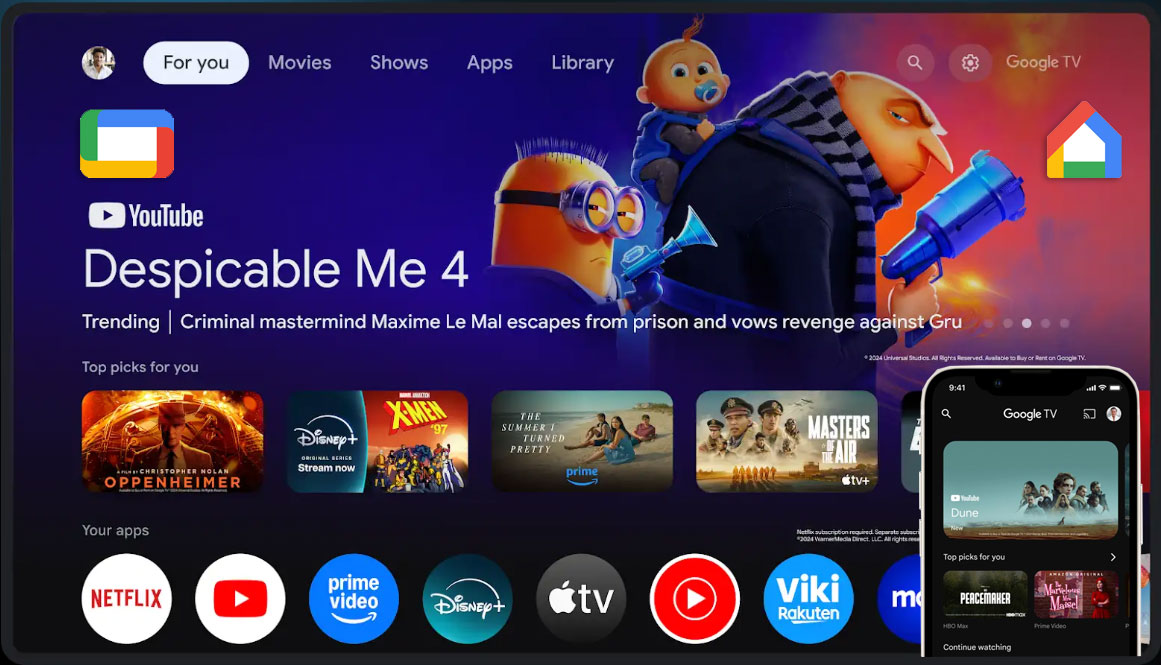 Usa tu teléfono como control remoto de Google TV
